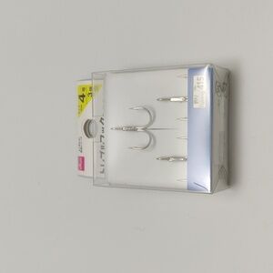 Tin-plated Treble Fishing Hooks, three in package